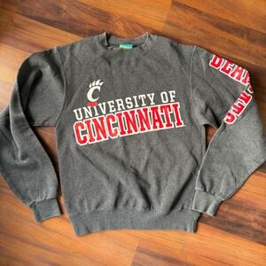 Champion University of Cincinnati Bearcats Crewneck Sweatshirt Size XS Dark Gray
